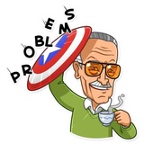 Stan Lee WhatsApp Sticker #23