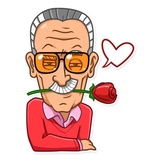 Stan Lee WhatsApp Sticker #27