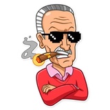 Stan Lee WhatsApp Sticker #29
