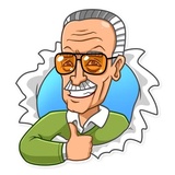 Stan Lee WhatsApp Sticker #3