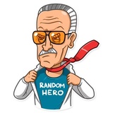 Stan Lee WhatsApp Sticker #30