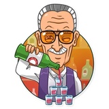 Stan Lee WhatsApp Sticker #8