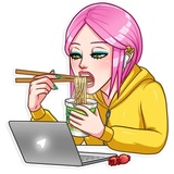 Internet Addiction WhatsApp Sticker #13