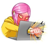 Internet Addiction WhatsApp Sticker #17