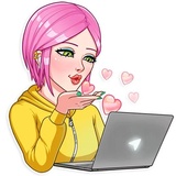 Internet Addiction WhatsApp Sticker #2