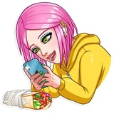 Internet Addiction WhatsApp Sticker #22