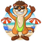 It's Vacation Time WhatsApp Sticker #3