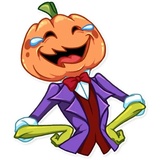 Jack Pumpkin Head WhatsApp Sticker pack