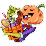 Jack Pumpkin Head WhatsApp Sticker #13