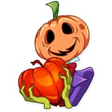 Jack Pumpkin Head WhatsApp Sticker #14