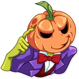 Jack Pumpkin Head WhatsApp Sticker #19