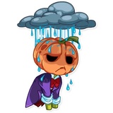 Jack Pumpkin Head WhatsApp Sticker #22
