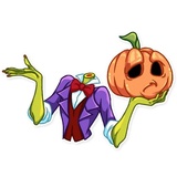 Jack Pumpkin Head WhatsApp Sticker #23
