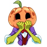 Jack Pumpkin Head WhatsApp Sticker #4