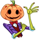 Jack Pumpkin Head WhatsApp Sticker #5