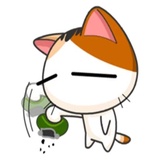 Japanese Kitty WhatsApp Sticker #14