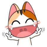 Japanese Kitty WhatsApp Sticker #6