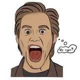 Emotional James Carrey WhatsApp Sticker #2