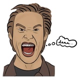 Emotional James Carrey WhatsApp Sticker #3