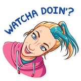 Jenna Marbles WhatsApp Sticker #17