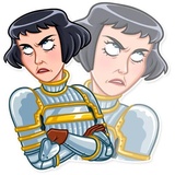 Joan of Arc WhatsApp Sticker #10