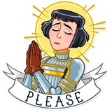 Joan of Arc WhatsApp Sticker #11