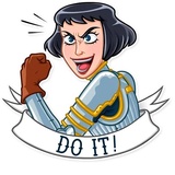 Joan of Arc WhatsApp Sticker #17