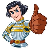 Joan of Arc WhatsApp Sticker #3