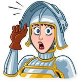 Joan of Arc WhatsApp Sticker #4