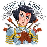 Joan of Arc WhatsApp Sticker #7