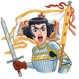 Joan of Arc WhatsApp Sticker #8