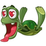 Sad Turtle Joe WhatsApp Sticker #10