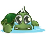 Sad Turtle Joe WhatsApp Sticker #12