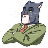 Blacksad WhatsApp Sticker #11