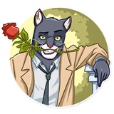 Blacksad WhatsApp Sticker #12