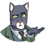 Blacksad WhatsApp Sticker #15
