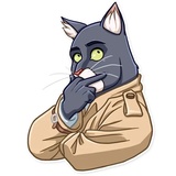 Blacksad WhatsApp Sticker #16