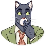 Blacksad WhatsApp Sticker #17