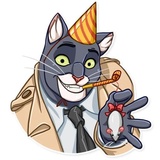 Blacksad WhatsApp Sticker #18