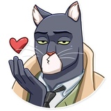 Blacksad WhatsApp Sticker #2