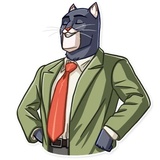Blacksad WhatsApp Sticker #23