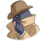 Blacksad WhatsApp Sticker #24