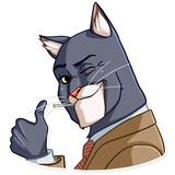 Blacksad WhatsApp Sticker #4