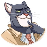 Blacksad WhatsApp Sticker #6