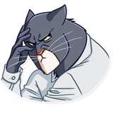 Blacksad WhatsApp Sticker #7