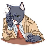 Blacksad WhatsApp Sticker #8