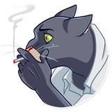 Blacksad WhatsApp Sticker #9
