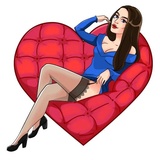 Miss Julia Dates WhatsApp Sticker #3