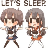 Kancolle Sleep WhatsApp Sticker #4