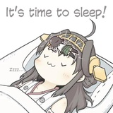 Kancolle Sleep WhatsApp Sticker #7